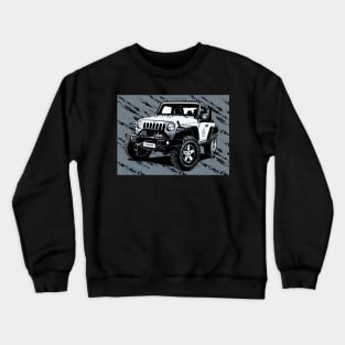 WHITE JEEP WRANGLER Crewneck Sweatshirt